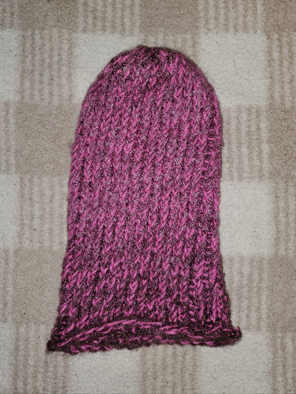 5 for $25 | Handmade Loose Knit Pink and Mauve Beanie